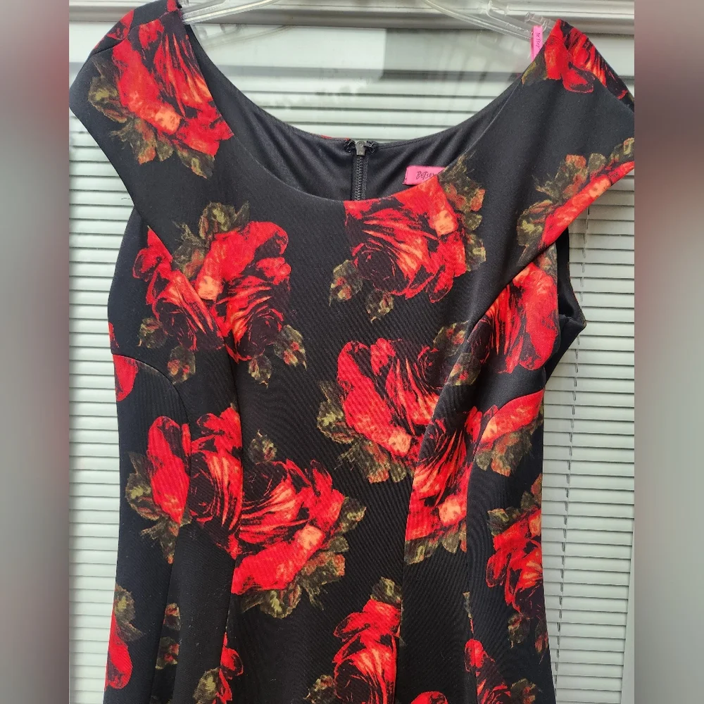 Betsey Johnson Floral Fit and Flare Dress - Picture 2 of 4
